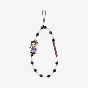 SKULLPANDA CHEERS TO MYSELF Series Phone Charm - Black & White