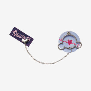 SKULLPANDA CHEERS TO MYSELF Series Badge Pendant - Heart Rythem