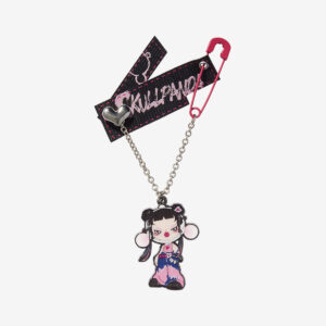 SKULLPANDA CHEERS TO MYSELF Series Badge Pendant - Silent Black
